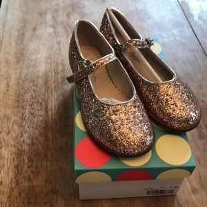 Girls mini Boden Rose Gold Mary Jane size 2 (33)